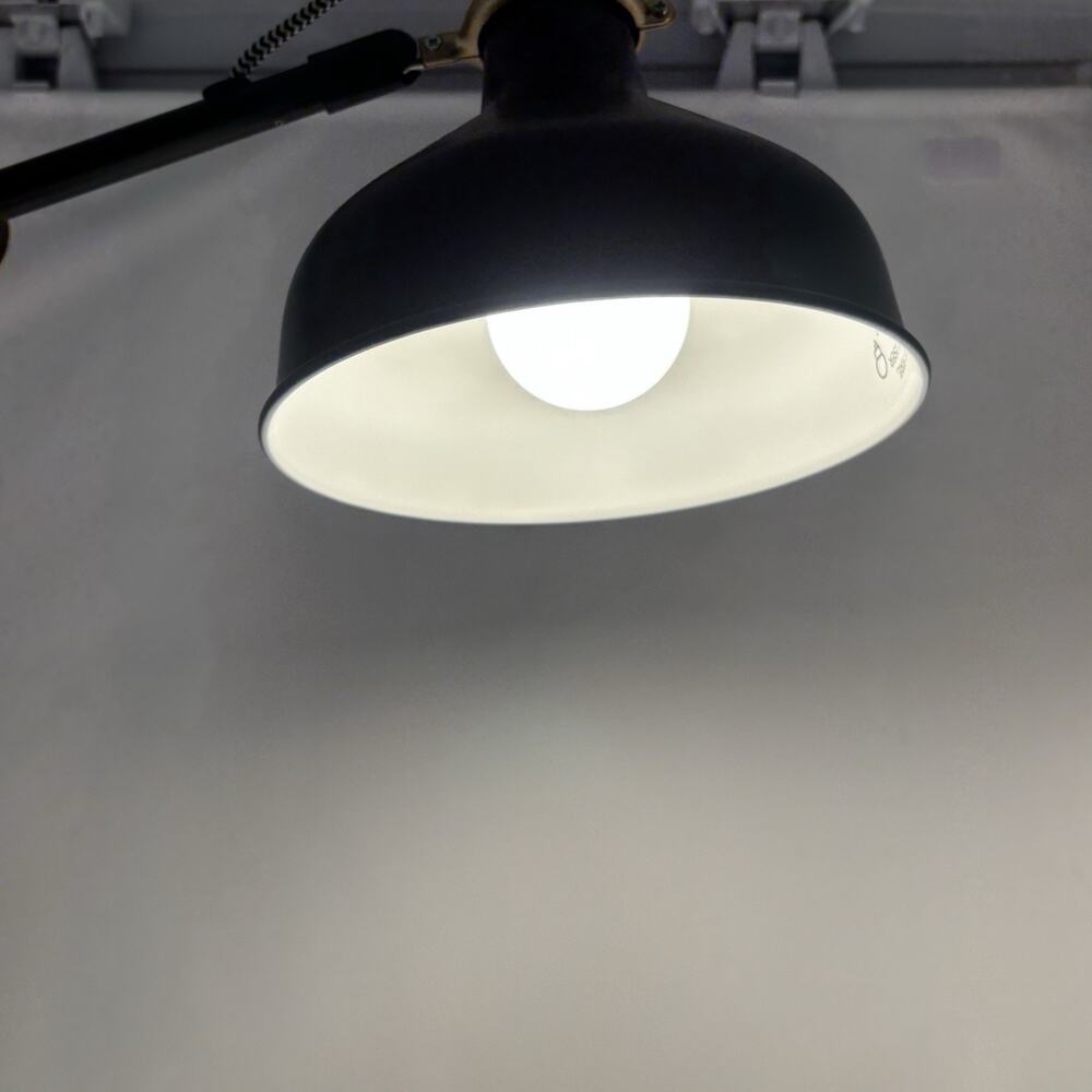 Ikea Desk Table Ranarp B1225 Black Adjustable Work Lamp Reading Light Tested - Picture 14 of 15